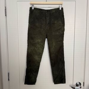 The Great Pants Womens Sz 26 Army Green Ankle Cropped High Rise Pockets Utility